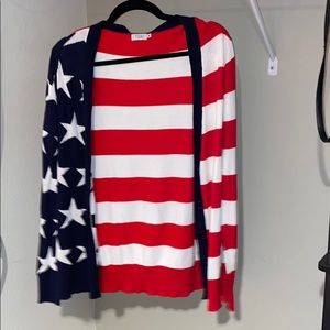 american flag cardigan
